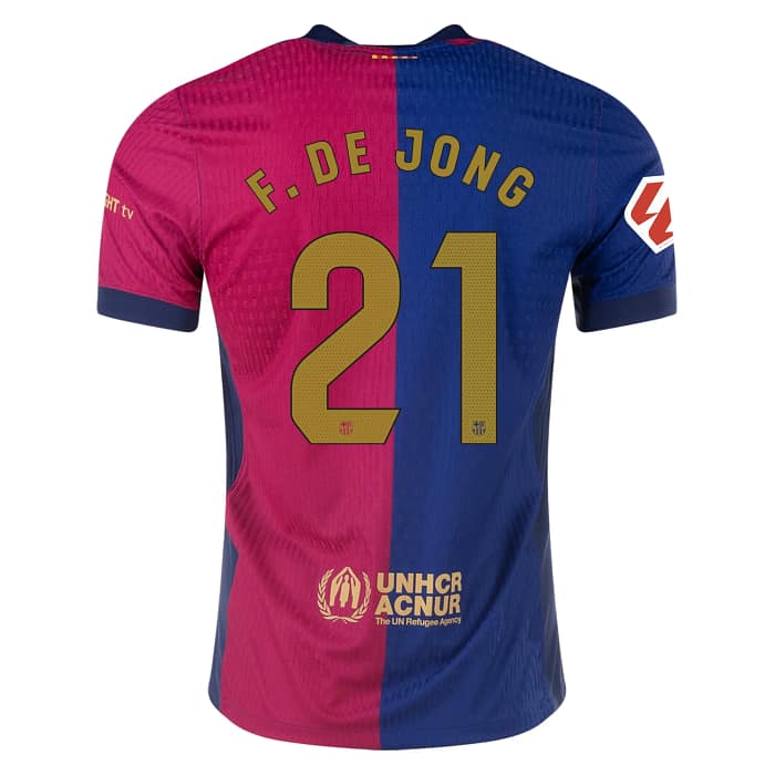 Frenkie De Jong Barcelona 2024/25 Authentic Home Jersey by Nike - Image 1
